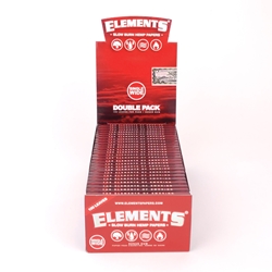 Elements Slow Burn Hemp Single Wide Rolling Papers (Box of 25) 
