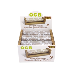 OCB Wood 1 1/4 Cigarette Hand Rollers (Box of 6) 