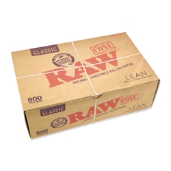 RAW Classic Lean Pre-Rolled Cones (Box of 800) 