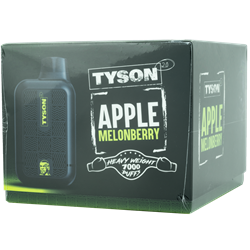 Tyson Apple MelonBerry 10 Pack  tyson, disposable, vape, disposable vape, nicotine, 50mg, apple melonberry, apple, melonberry, 7000, puffs, 7000 puffs, rechargeable