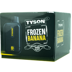 Tyson Frozen Banana Vape 10 Pack tyson, disposable, vape, disposable vape, nicotine, 50mg,Frozen, banana, frozen banana, 7000, puffs, 7000 puffs, rechargeable