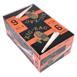 Zig-Zag 1 1/4 Pre-Rolled Cones (Box of 24 Packs) 