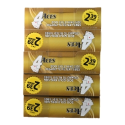 4Aces Gold King Size Filter Tubes - 5PK 
