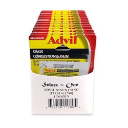Advil Sinus Congestion & Pain Single Pack (Box of 12) 