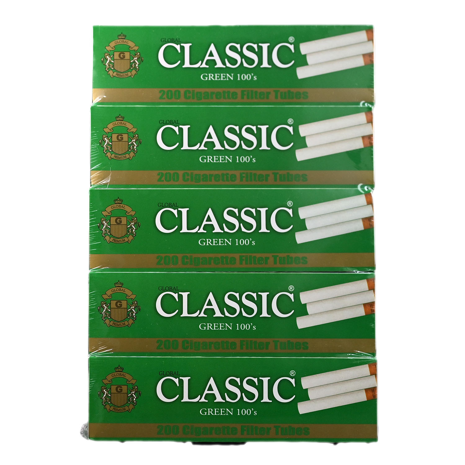 Classic Green 100 Filter Tubes - 5PK 