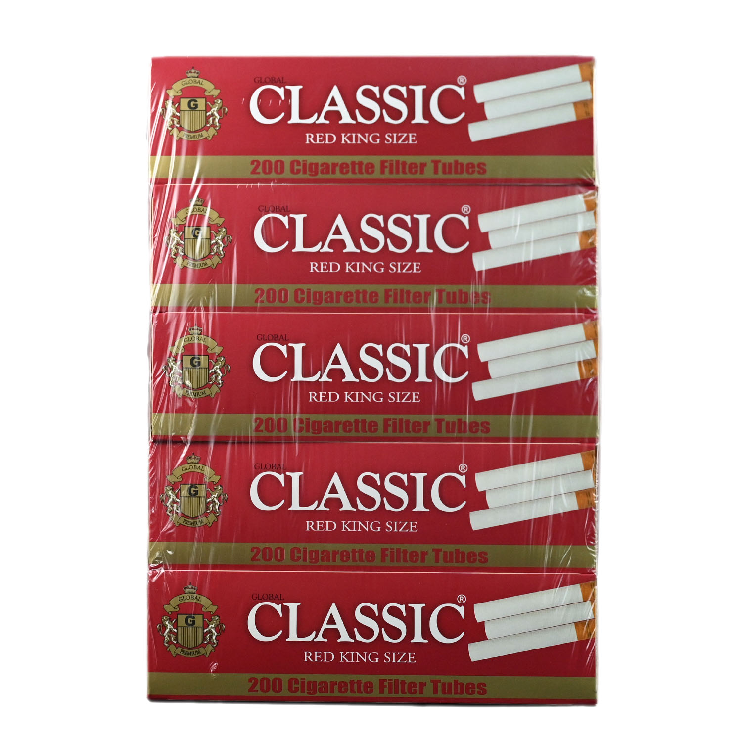 Classic Regular King Size Filter Tubes - 5PK 