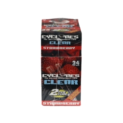 Cyclones Clear Cones 2PK - Strawberry - (Box of 24) 