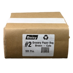 Daisy #2 Brown Paper Bags (4.3"x2.4"x7.8") - [Pack of 500] 