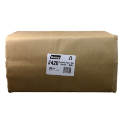 Daisy #420 Brown Paper Bags (8"x5.3"x13.3") - [Pack of 500] 