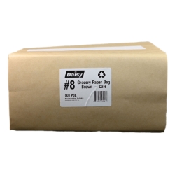 Daisy #8 Brown Paper Bags (4.12"x6.12"x12.43") - [Pack of 500] 