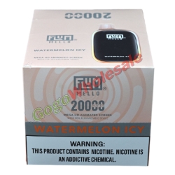Flum Mello Watermelon Icy Disposable Vape (Box of 10) 