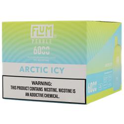 Flum Pebble Arctic Icy 10 Pack flum, pebble, flum pebble, disposable, vape, disposable vape, nicotine, 50mg, arctic, arctic icy, icy, 6000, puffs, 6000 puffs, rechargeable