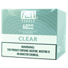 Flum Pebble Clear 10 Pack flum, pebble, flum pebble, disposable, vape, disposable vape, nicotine, 50mg, clear, 6000, puffs, 6000 puffs, rechargeable