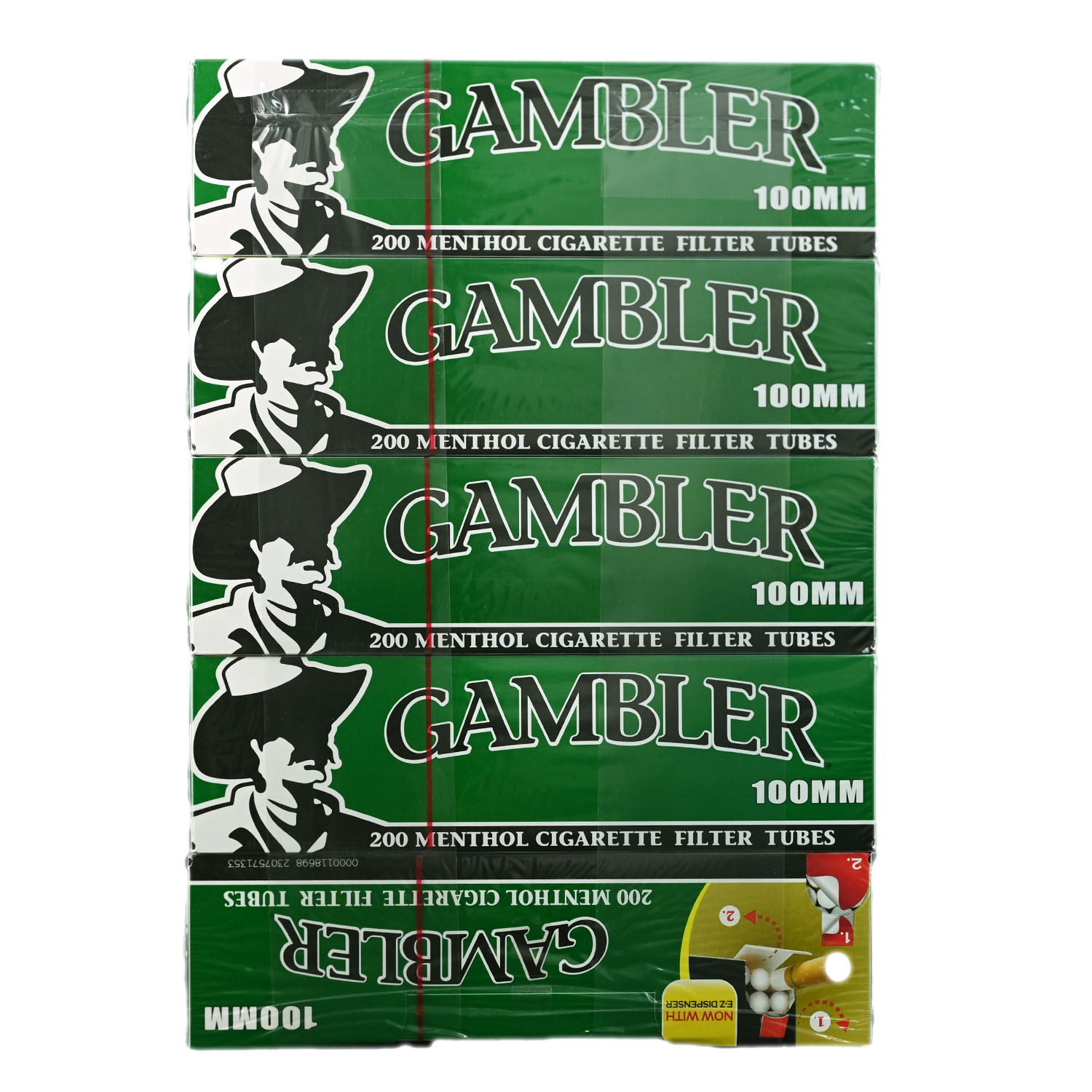 Gambler Menthol 100 Filter Tubes - 5PK 