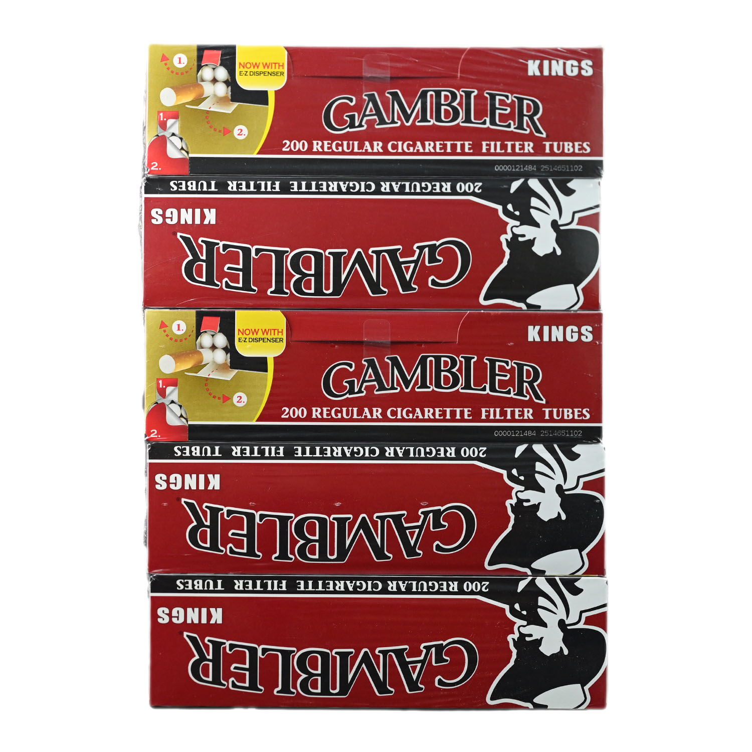 Gambler Regular King Size Filter Tubes - 5PK 