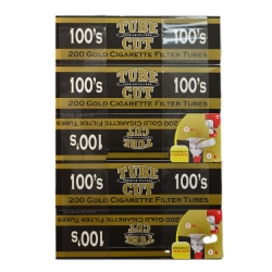 Gambler Tube Cut Gold 100 Filter Tubes - 5PK 