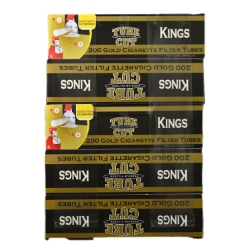 Gambler Tube Cut Gold King Size Filter Tubes - 5PK 