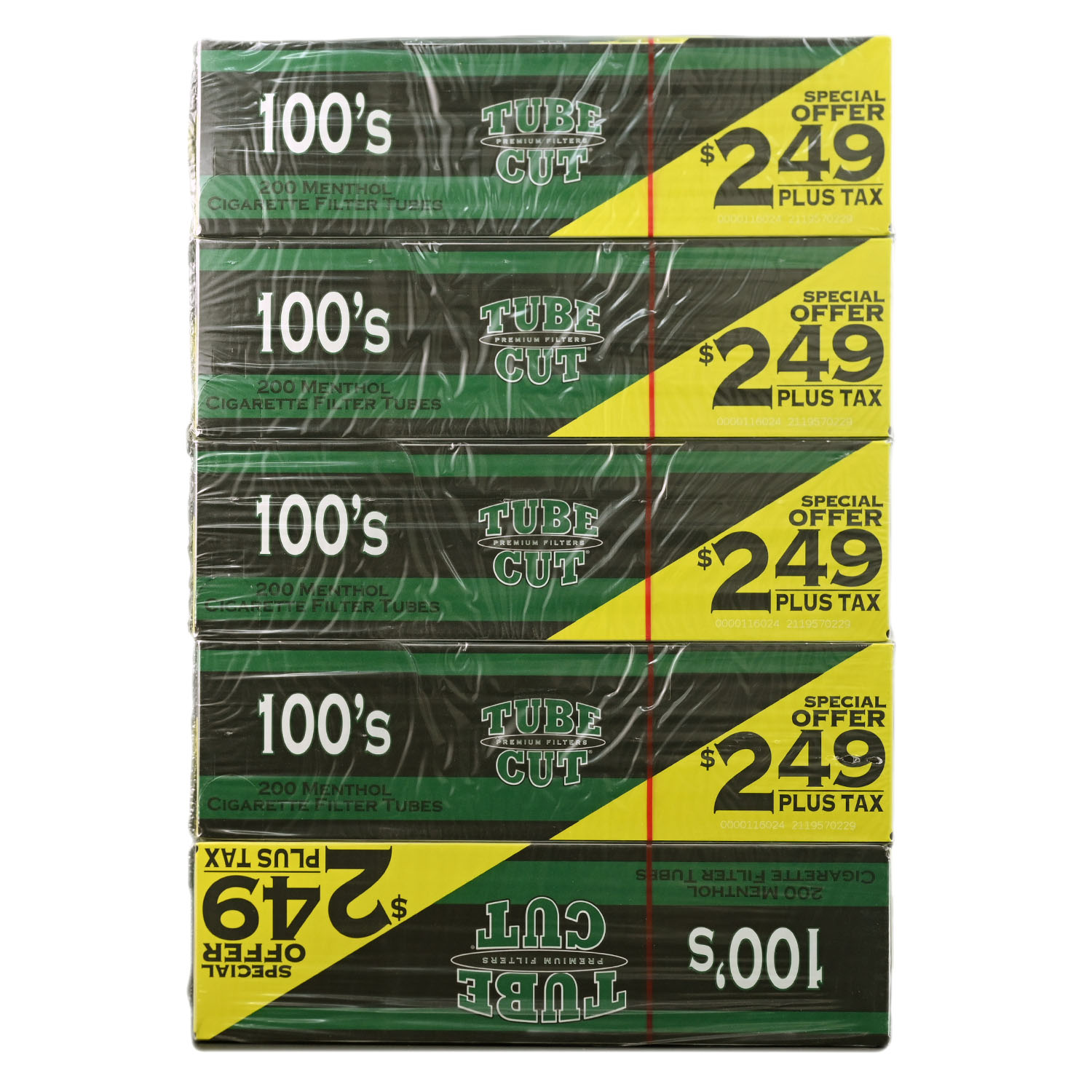 Gambler Tube Cut Menthol 100 Filter Tubes - 5PK [Pre-priced Promo] 