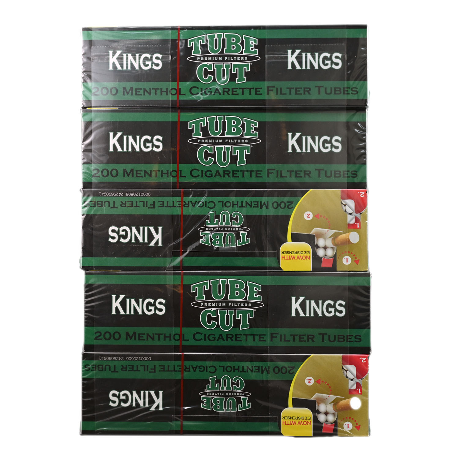 Gambler Tube Cut Menthol King Size Filter Tubes - 5PK 
