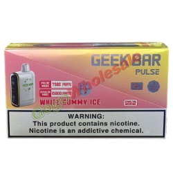 Geek Bar Pulse White Gummy Ice Disposable Vape (Box of 5) 