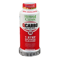 Herbal Clean QCarbo 16 Detox - Tropical - 16oz 