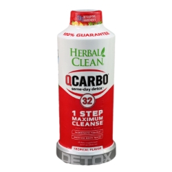 Herbal Clean QCarbo 32 Detox - Tropical - 32oz 