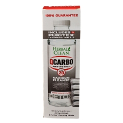 Herbal Clean QCarbo Clear 20 Detox - Straw-Mango - 20oz 