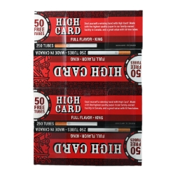 High Card Regular King Size Filter Tubes - 4PK 