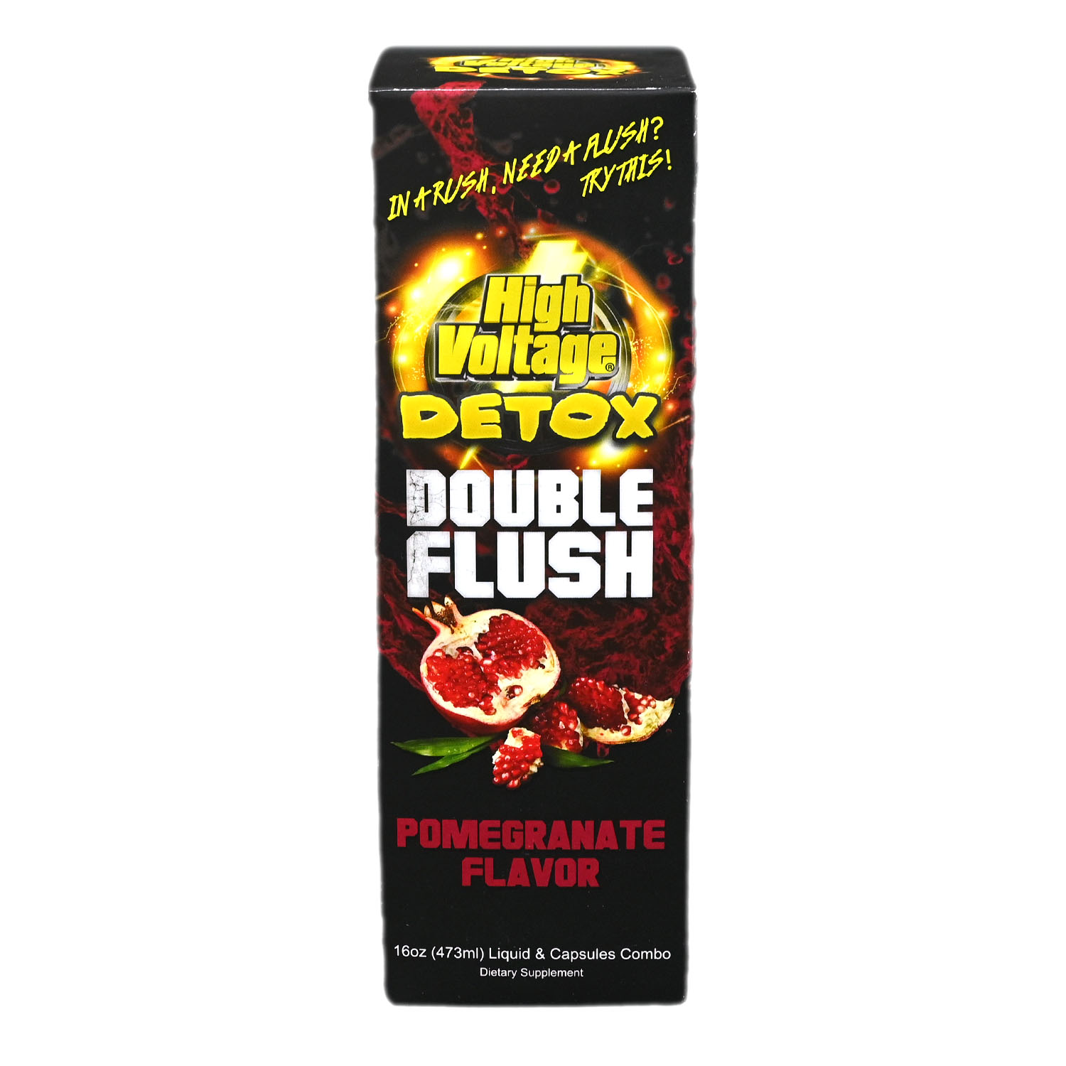 High Voltage Double Flush Detox - Pomegranate - 16oz 