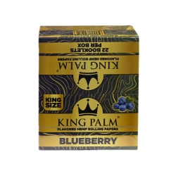 King Palm King Size Blueberry Rolling Papers (Box of 22) 