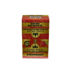 King Palm Strawberry Rolling Papers (Box of 50) 
