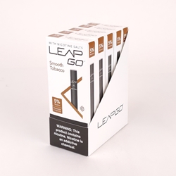LEAPGO Smooth Tobacco Disposable Vapes (Box of 5) 