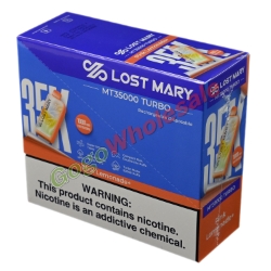 Lost Mary 35K Pink Lemonade + [MT35000 Turbo] - Box of 5 