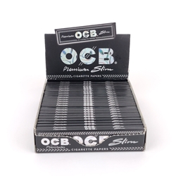OCB Premium Slim Rolling Papers (Box of 24) 