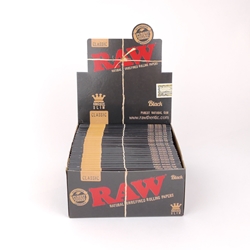 RAW Black King Slim Rolling Papers (Box of 50) 