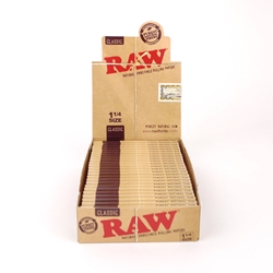 RAW Classic 1 1/4 Rolling Papers (Box of 24) 