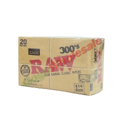 RAW Classic 1 1/4 Size 300s Rolling Papers 20 Pack RAW, raw rolling papers, rolling papers