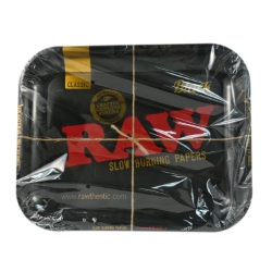 RAW Classic Black Rolling Tray (Large) 