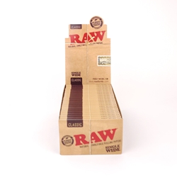 RAW Classic Single Wide Rolling Papers (Box of 25) 