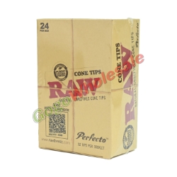 RAW Perfecto Cone Tips 24 Pack RAW, raw tips, pre-roll tips, tips