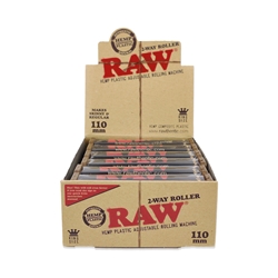 Raw 110mm King Size 2-Way Cigarette Hand Rollers (Box of 12) 