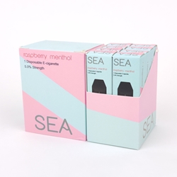 SEA Raspberry Menthol Disposable Vapes (Box of 8) 