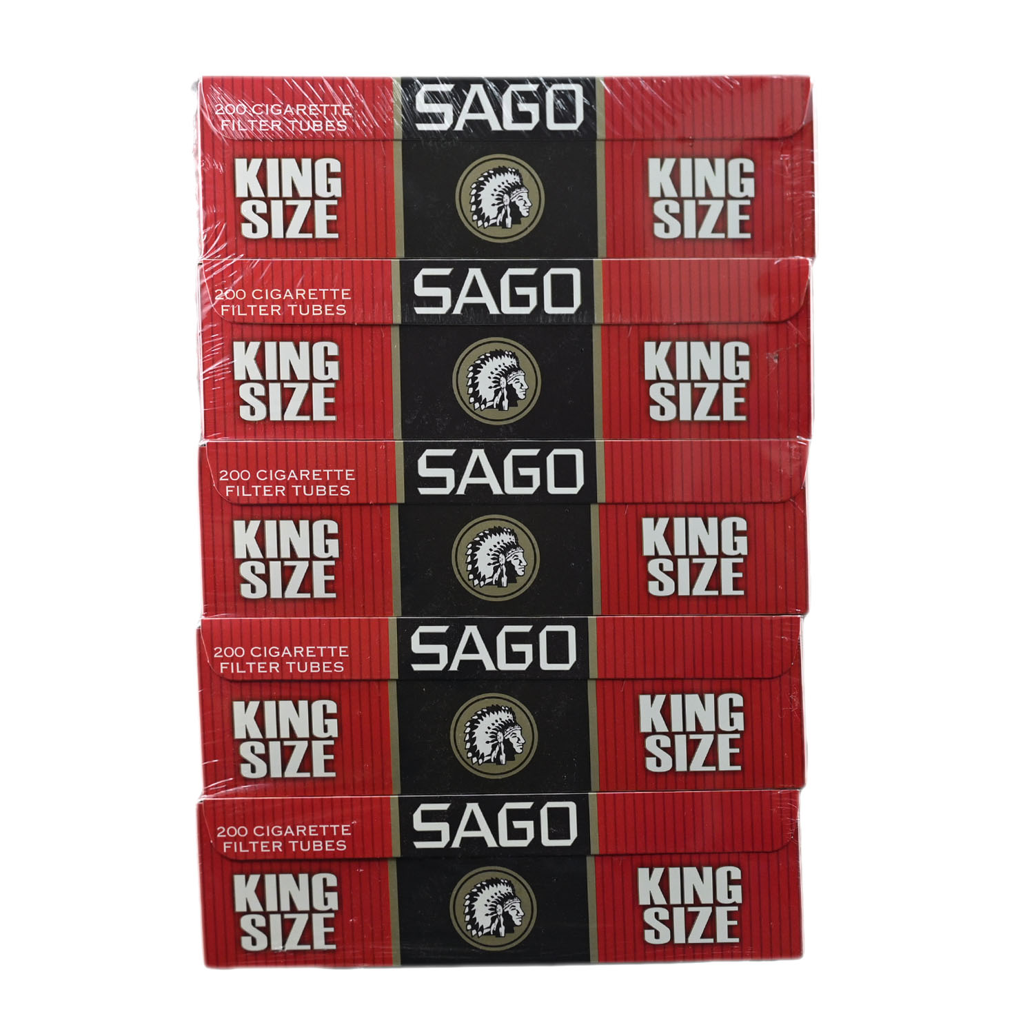 Sago Regular King Size Filter Tubes - 5PK 