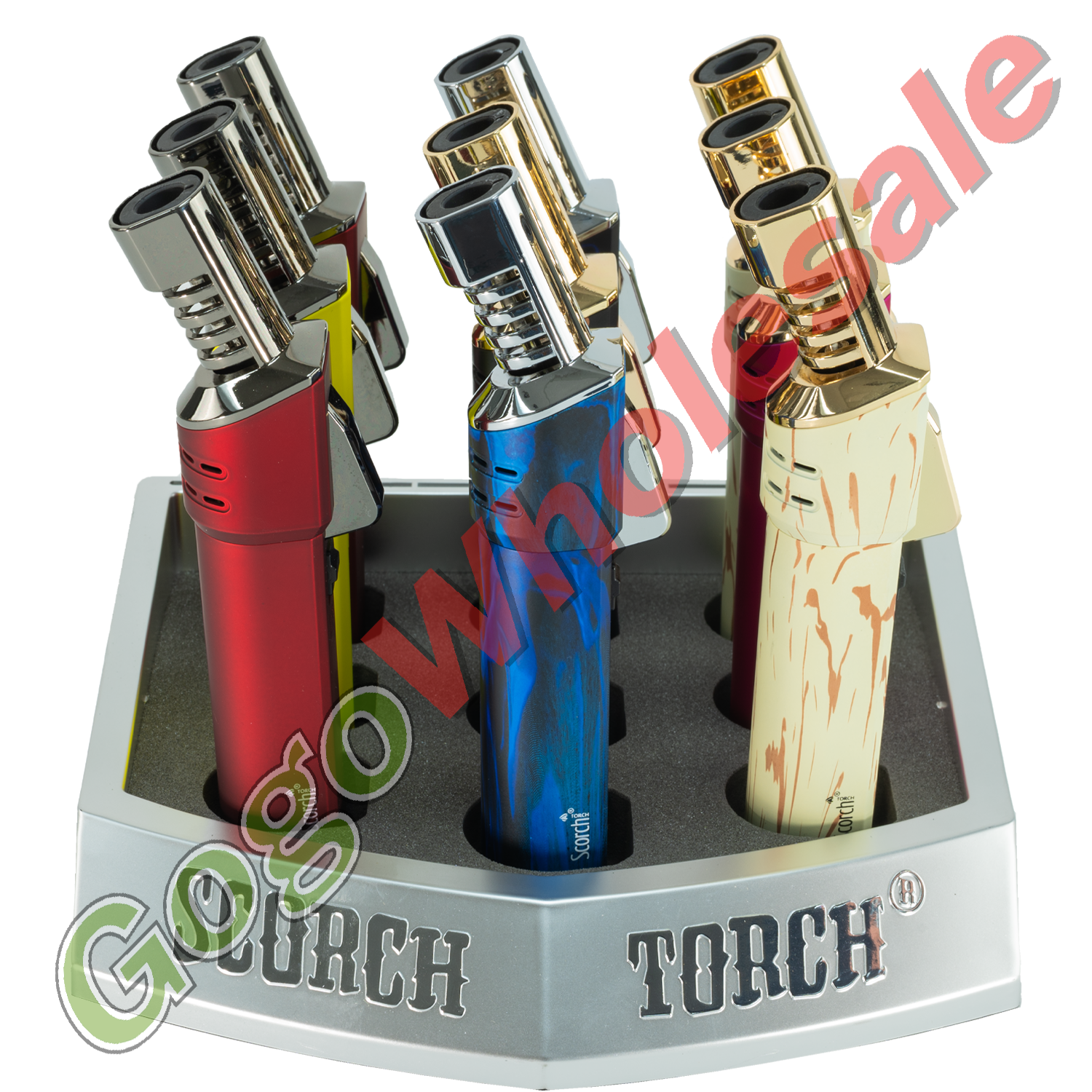 Scorch Torch Torches 9pc 61675 Scorch Torch, Torch Lighters, Culinary Torch, Outdoor Torch, Adjustable Flame Control, Ergonomic Design, High-Quality Torches, Versatile Lighting, Reliable Torch Set.
