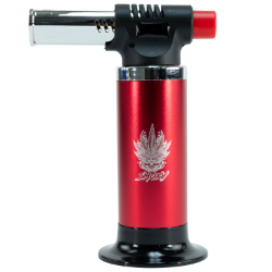 Smoxy Premium Apollo Torch Red SMOXY, gas lighter, torch lighter, premium lighter, stylish accessory, cigar lighter, unique lighter, sleek torch, sophisticated flame, reliable ignition, ergonomic grip, conversation starter, quality construction, refillable lighter, statement piece.