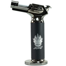 Smoxy Premium Cannon Torch Black SMOXY, gas lighter, torch lighter, premium lighter, stylish accessory, cigar lighter, unique lighter, sleek torch, sophisticated flame, reliable ignition, ergonomic grip, conversation starter, quality construction, refillable lighter, statement piece.
