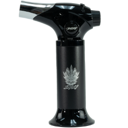 Smoxy Premium Loki Torch Black  gas lighter torch, Smoxy Premium, Loki Torch, outdoor lighting, camping gear, hiking essentials, versatile flame, adventure companion, durable design, portable tool, outdoor exploration, gas-powered torch, reliable ignition, convenient camping accessory.
