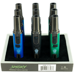 Smoxy Premium Torch ST119 9ct Smoxy Premium Torch, ST119, 9ct, Torch Lighters, Precision Lighting, Reliable Torch, Adjustable Flame Control, Ergonomic Design, Culinary Torch, Versatile Tool, Compact Torch.
