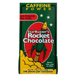 Starbuzzers Rocket Chocolate - Dark Chocolate Mint Truffle - 100CT 