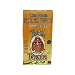 Toke Token Vanilla Rolling Papers (Box of 24) 